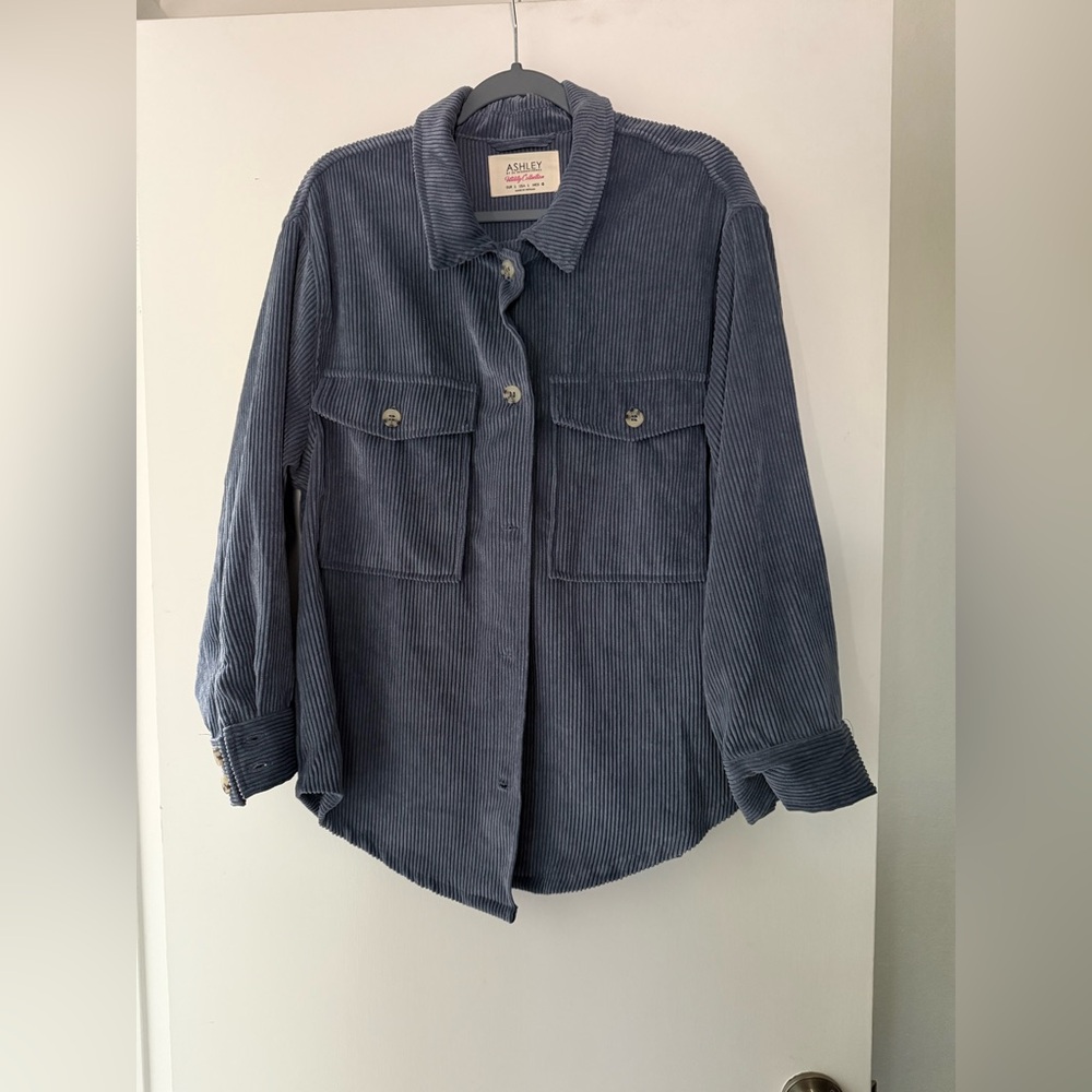 Navy Corduroy Utility Jacket